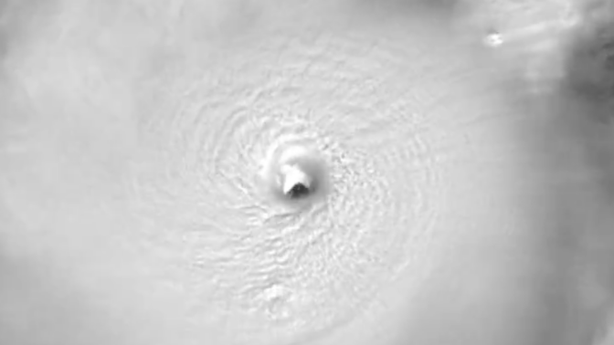 Hurricane Milton observed on Oct. 7 by NOAA's GOES-19 weather satellite.