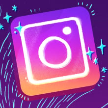 illustration of instagram logo