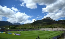 A general view inside prior to the WXV 2 2023 match between Italy and Japan