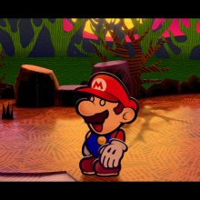 Screenshot of "Paper Mario: The Thousand-Year Door" remake on Switch