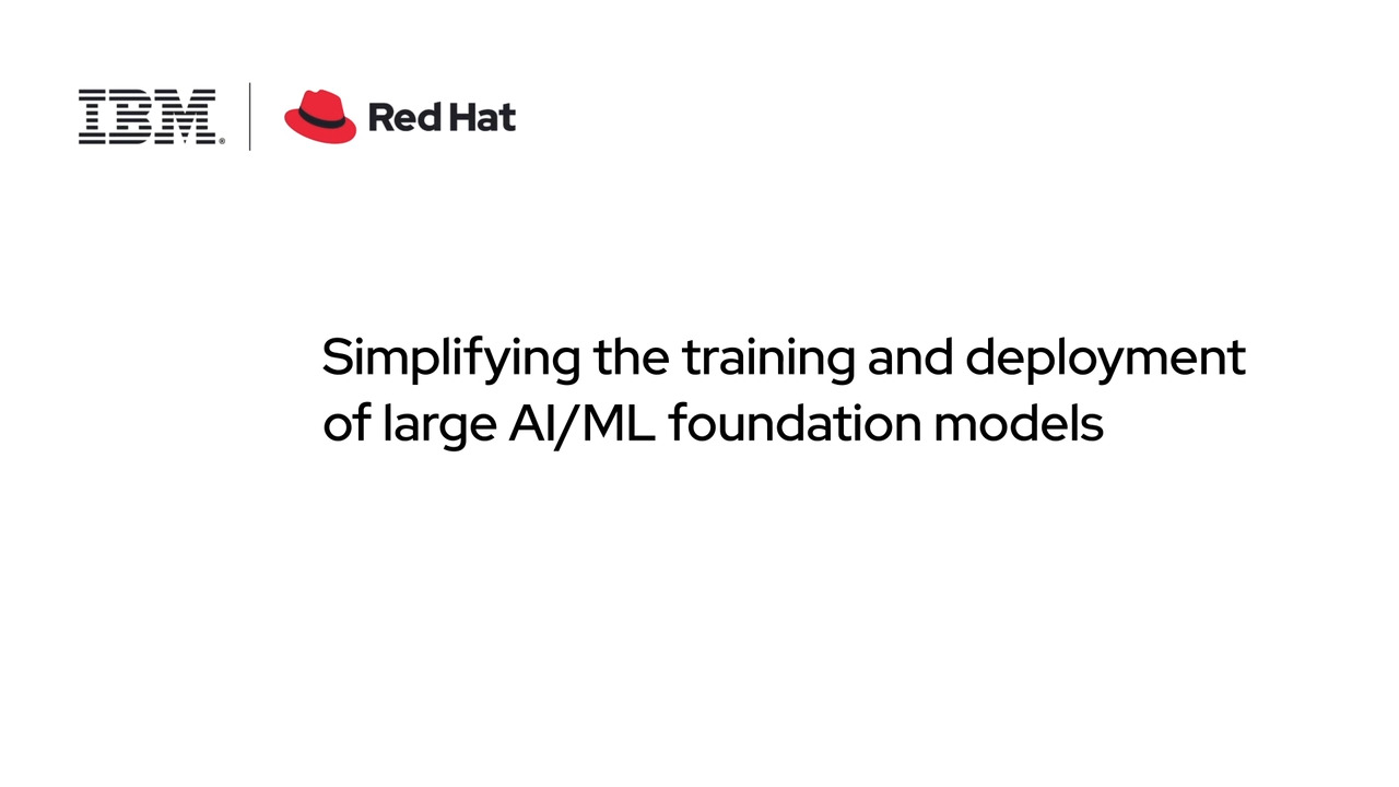 Simplifying the training and deployment of large foundation models