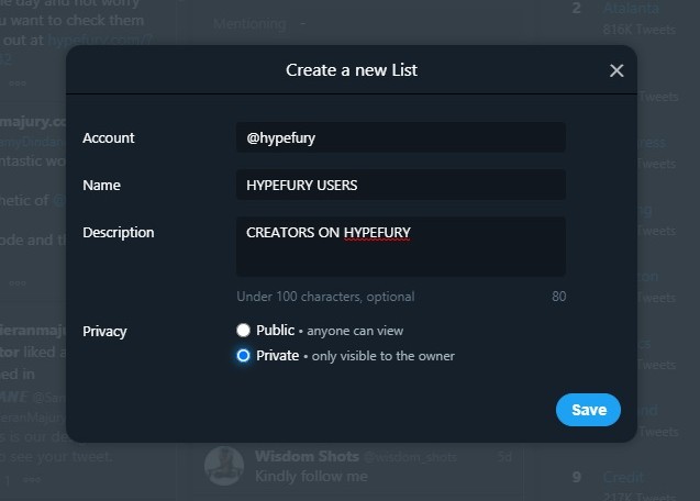 HYPEFURY USERS LIST