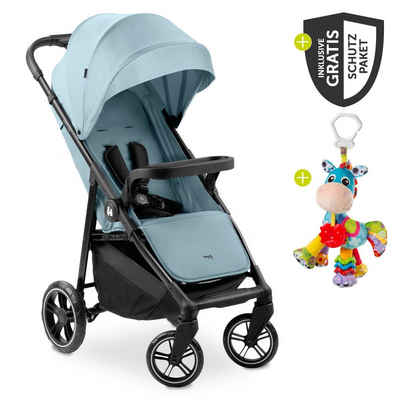 Hauck Sportbuggy Shop N Care - XXL - Dusty Blue, Sportwagen mit Liegefunktion, klein Zusammenklappbar bis 22 kg