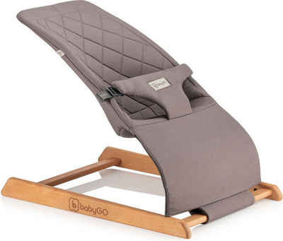 BabyGo Babywippe Skippy, grau, Made in Europe