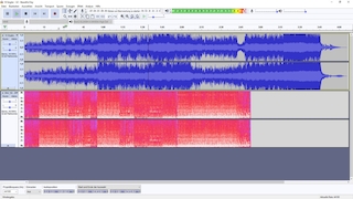 Screenshot aus Audacity