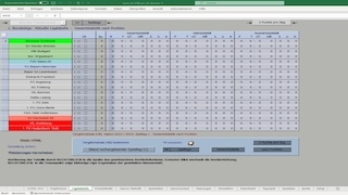 Screenshot aus Bundesliga-Tippspiel & Spielplan für Excel (Ligaverwaltung XXL)