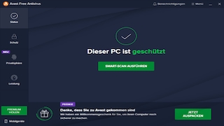 Screenshot aus Avast Free Antivirus