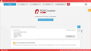 Screenshot aus PDFCreator