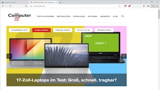 Screenshot aus Brave Browser