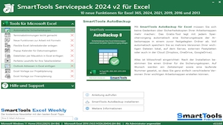 Screenshot aus SmartTools ServicePack für Microsoft Excel