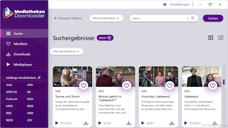 Screenshot aus Mediatheken Downloader – Kostenlose COMPUTER BILD-Edition
