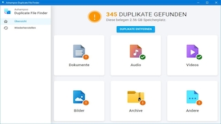 Screenshot aus Ashampoo Duplicate File Finder