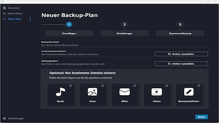 Screenshot aus Ashampoo Backup Lite – Kostenlose Vollversion