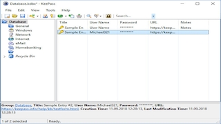 Screenshot aus KeePass