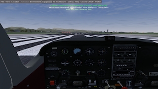 Screenshot aus FlightGear