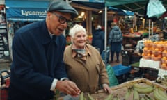 Dame Judi and Jay at Ridley Road Market.