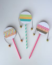 spin drum diy with washi tape