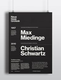 Neue Haas Grotesk - Type Specimen Poster on Behance