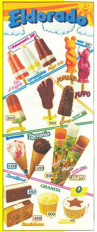 On family visits in Italy we would buy icecream. All the posters looked like this.