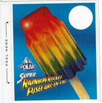 Polar Super Rainbow Rocket Ice Pop/Popsicle, Ice Cream Truck Decal/Sticker | eBay