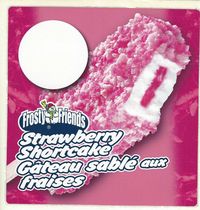 Frosty Friends Strawberry Shortcake Bar, Ice Cream Truck Decal/Sticker, French | eBay