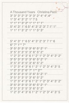 a page with numbers and times for each year in the form of a cross - stitch pattern