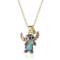 Embrace the mischievous charm of Disney's Stitch with these Flash Yellow Gold Plated Enamel & Blue Crystal Standing earrings. Crafted with precision, these earrings feature Stitch in a standing pose, adorned with vibrant blue crystals. Standing Pose, Cute Stitch, Disney Stitch, Disney Jewelry, Stitch Disney, Vibrant Blue, Fashion Jewelry Necklaces, Blue Crystals, Fashion Watches