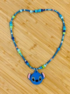 Stitchy Airtag Stitch Beaded Necklace for Kids - Etsy Necklace For Kids, Disney Necklace, Chula Vista, Disneyland Trip, Beaded Necklaces, Disneyland, Beaded Necklace, For Kids, Ships