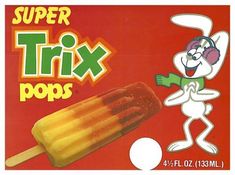 a box of super trix pops with an image of a cartoon character on it