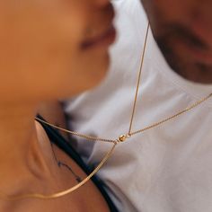 Cute Couple Accessories, Matching Necklace With Boyfriend, Gold Couple Necklaces, Jewelry Gift For Boyfriend, Permanent Jewelry Couple, Couples Chains Necklaces, Couples Necklace Matching, Couple Chains Necklaces, Couple Things Matching