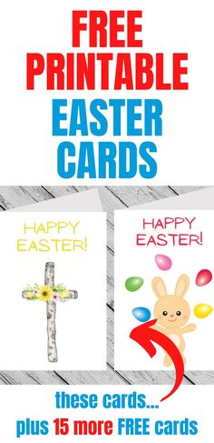 free printable easter cards Religious Easter Cards, Printable Easter Cards, Easter Bunny Printable, Happy Easter Cards, Easter Cards Religious, Bunny Printable, Religious Easter