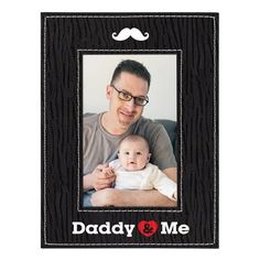 WaaHome New Dad Gifts for Men First Time Dad Gifts Daddy & Me Photo Frame First Father's Day Gifts for New Dad Father's Day Gifts for New Father Best Dad Men Size: 4 x 6.  Color: Black. New Dad Gifts, First Time Dad Gifts, New Father, First Time Dad, First Fathers Day Gifts, New Fathers, Picture Frame Shop, Me Photo, Dad Gifts