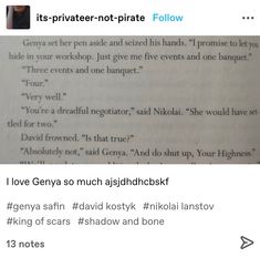 an open book with the text'i love genya so much adighidsk '