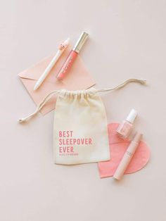 20 Girls Sleepover Party Ideas - Lady Celebrations Overnight Essentials, Sleepover Squad, Spa Bags, Diaper Bag Essentials, Goodie Bags For Kids, Galentines Gifts