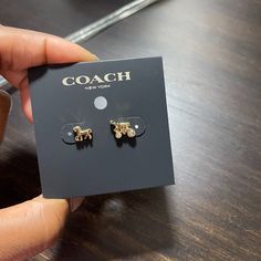 Coach Horse And Carriage Earrings Brand New Never Worn Color: Gold Coach Earrings, Horse Earrings, Horse And Carriage, Coach Jewelry, Light Weight Jewelry, Jewelry Lookbook, Earrings Color, Summer Jewelry, Ear Jewelry