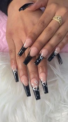 Colour Nail Ideas, Black Acrylic Nail Designs, Nail Design Spring, Tech Inspiration, Brown Acrylic, Black Acrylic Nails, Long Acrylic Nail Designs, Drip Nails, Baddie Nails