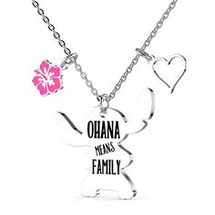 PRICES MAY VARY. Engraved with the sentence "Ohana means Family,Family means nobody gets left behind or forgotten". It a wonderful present give to someone you want. This makes the perfect gift to let that special friend know they are a part of your Ohana. Perfect for daily wearing and any gift giving occasions. QUALITY:The Ohana means Family Stitch Pendant Necklace Made of premium quality 316L stainless steel. It is recyclable materials and 100% healthy for body and environmental, it doesn’t rus Sisters Best Friends, Friendship Birthday, Fan Jewelry, Family Meaning, Ohana Means Family, Special Occasion Jewelry, Family Family, Recyclable Materials, Cartoon Movies