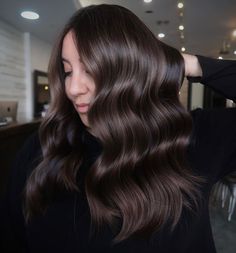 65 ideas para el pelo castaño oscuro Balayage, Cocoa Brown Hair, Cocoa Hair, Brown Hair Inspiration, Hair Color Asian, Wedding Hair Colors