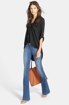 Here's everything you guys loved from Nordstrom this month! Earth Tones Fashion, Comfy Jeans Outfit, High Waisted Cropped Jeans, Pants Women Fashion, Flare Jean, Black Ripped Jeans, Jeans Outfit