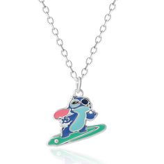 a necklace with a cartoon character on it