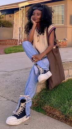 Summer 2023 Lookbook, Vacation Outfits Street Styles, Earthy Outfits Black Women, Woman Fashion Winter, Mode Grunge Hipster, Black Women Streetwear, Boomer Style, Outfit Ideas Black Women, Sean Kingston