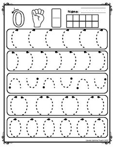 the letter o worksheet with numbers and letters to make it easier for children to learn