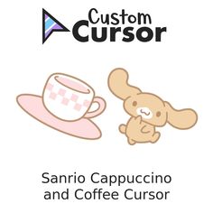 a coffee cup with a teddy bear next to it and the words custom cussonr