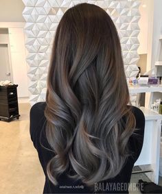 50 Ashy Brown Hair Balayage Looks With A Cool Girl Vibe Ashy Brown Hair Balayage, Ashy Brown Hair, Grey Brown Hair, Ash Balayage, Ashy Hair, Balayage Long Hair, Gray Hair Highlights