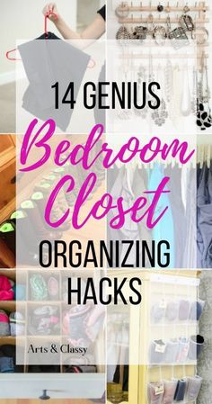 Bedroom Closet Organization Diy, Closet Storage Hacks, Closet Organizing Hacks, Bedroom Closet Organization, Diy Closet Storage, Bedroom Design Diy, Organizing Solutions, Room Organization Bedroom, Bedroom Closet Storage