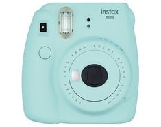 an instax mini camera is shown on a white background