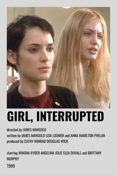 Indie Movie Posters, Movies To Watch Teenagers, Iconic Movie Posters, Movie Card, Girly Movies, Film Posters Minimalist, 그림 낙서, Girl Interrupted, Great Movies To Watch