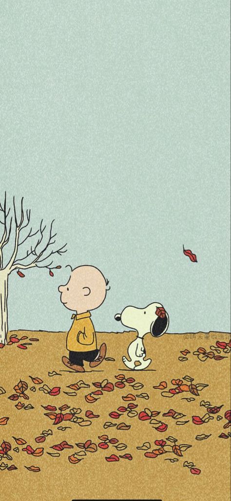 Snoopy Fall, Fall Wallpaper, Fall Leaves, In The Fall, Charlie Brown, The Fall, Snoopy, Iphone