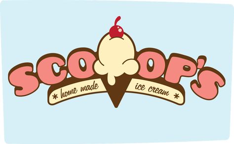 Home Made Ice Cream, Ice Cream Painting, Dessert Logo, Organic Ice Cream, Graphic Designer Studio, Ice Cream Logo, Ice Cream Companies, Ice Cream Poster, Business Graphics