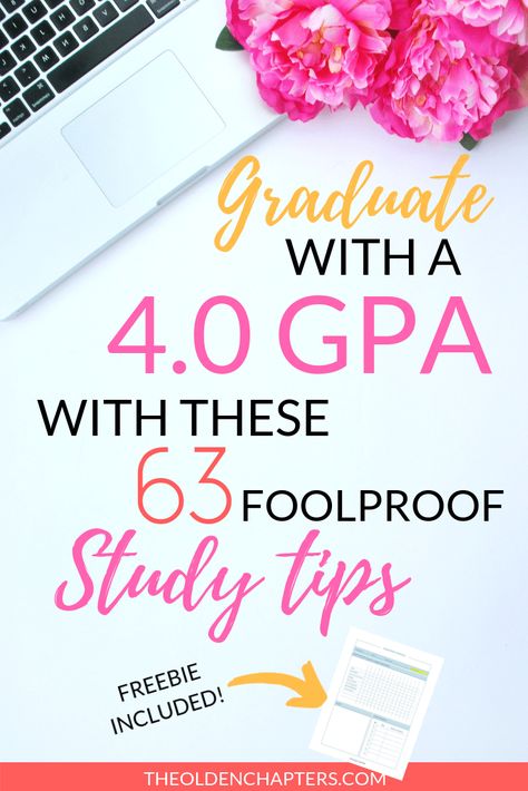 Discover 63 New Study Tips That Will Have You Acing Every Class - The Olden Chapters College Organisation, Free Study Planner, Study Tips For High School, Best Study Tips, College Life Hacks, College Survival, College Advice, College Organization, Study Techniques